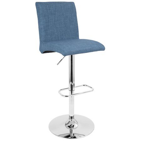 Lumisource Tintori Adjustable Swivel Barstool in Blue BS-JY-TNT BU